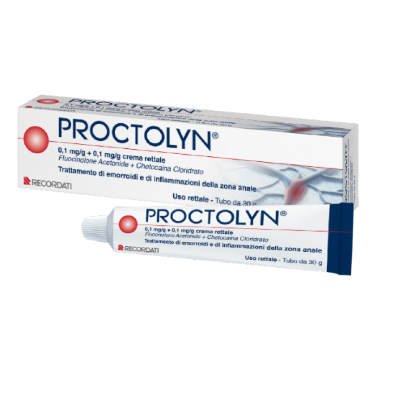 Proctolyn Crema Rettale Emorroidi Fluorcinolone Chetocaina 30g