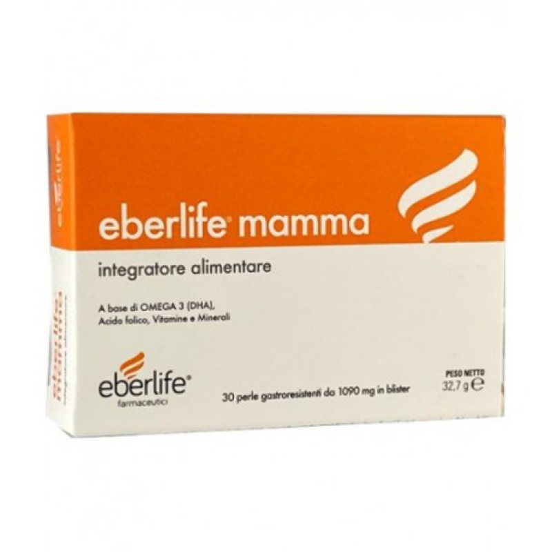 Eberlife Mamma integratore per benessere della futura mamma e del neonato 30 perle gastrointestinali Eberlife Mamma integratore per benessere della futura mamma e del neonato 30 perle gastrointestinali