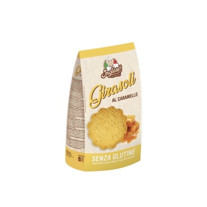 Biscotti Inglese Girasoli Al Caramello senza glutine 300 G Biscotti Inglese Girasoli Al Caramello senza glutine 300 G