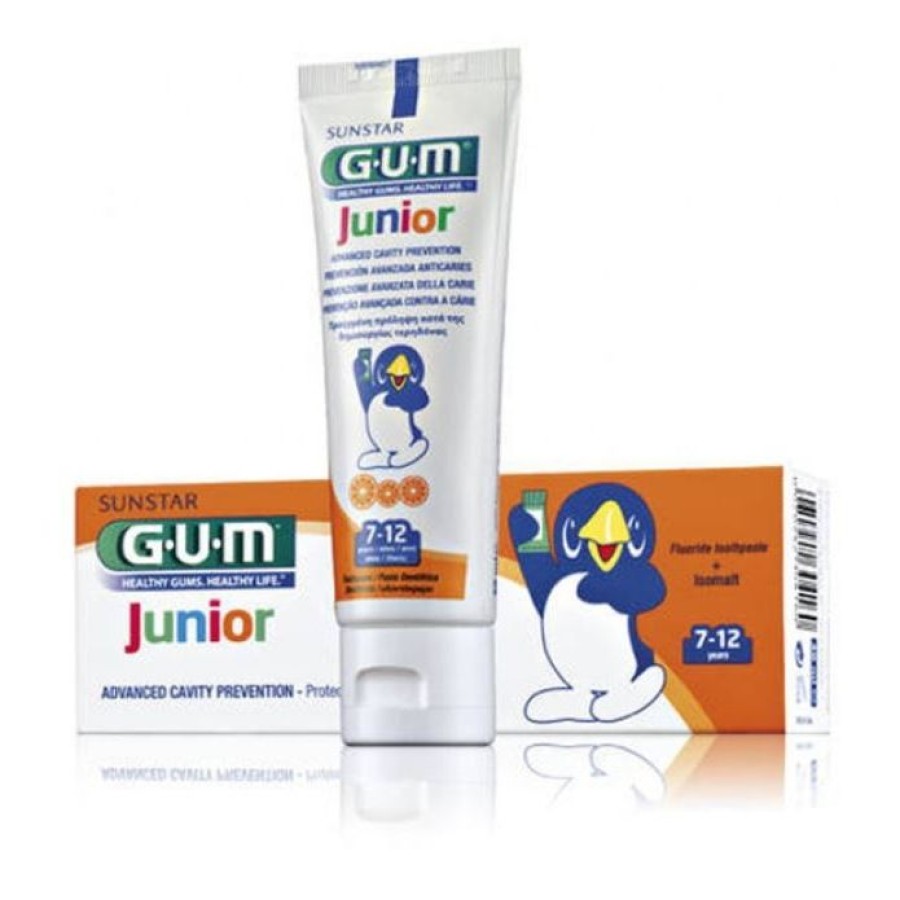 Sunstar Italiana Gum Junior Dentifricio Bambini 7/12 Fluoro 1000 Ppm 50 Ml