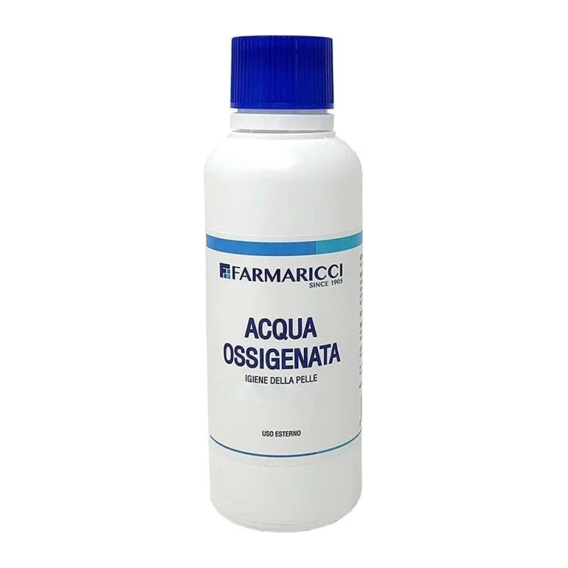 Farmaricci Since Perossido D'idrogeno Acqua Ossigenata Soluzione 3% 10v, 250ml Farmaricci Since Perossido D'idrogeno Acqua Ossigenata Soluzione 3% 10v, 250ml