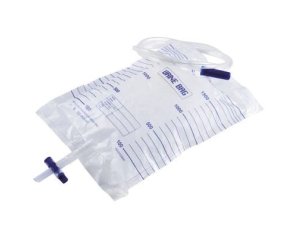 Sacca Urina 2 L Senza Rubinetto Tubo Lunghezza 130 Cm 25 Pezzi