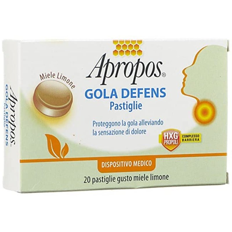 Apropos Gola Defens Pro 20 Pastiglie Miele E Limone Apropos Gola Defens Pro 20 Pastiglie Miele E Limone
