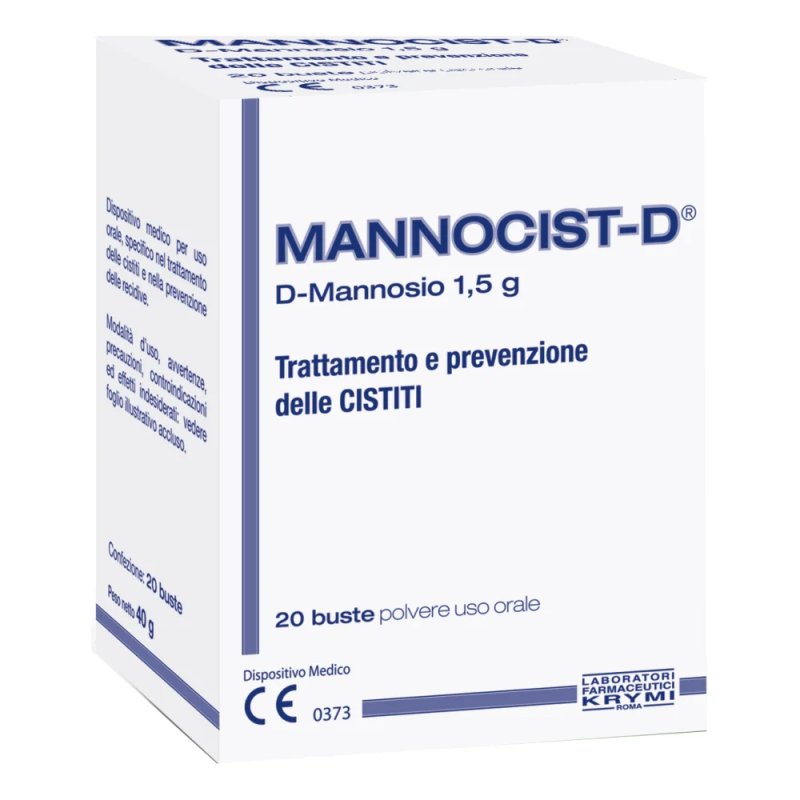 Mannocist-D Trattamento e Prevenzione delle Cistiti 20 bustine