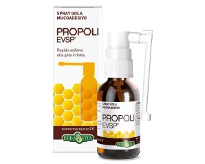 Erba Vita Propoli EVSP Spray Gola 20ml - Dispositivo Medico Senza Alcol per Irritazioni Gola