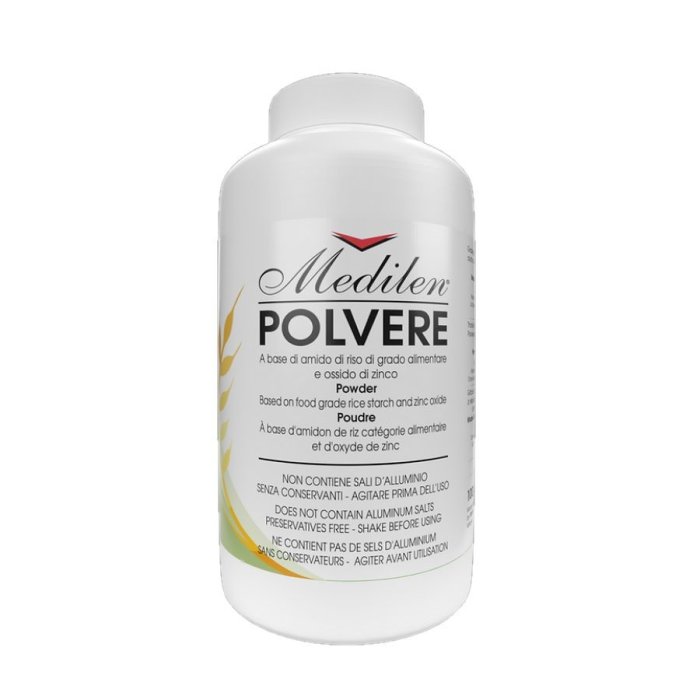 Medilen Polvere lenitiva 100 g a base di amido di riso e ossido di zinco Medilen Polvere lenitiva 100 g a base di amido di riso e ossido di zinco