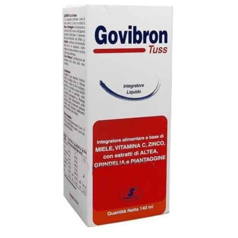Govibron Tuss integratore sciroppo per benessere delle vie respiratorie 140 ml Govibron Tuss integratore sciroppo per benessere delle vie respiratorie 140 ml