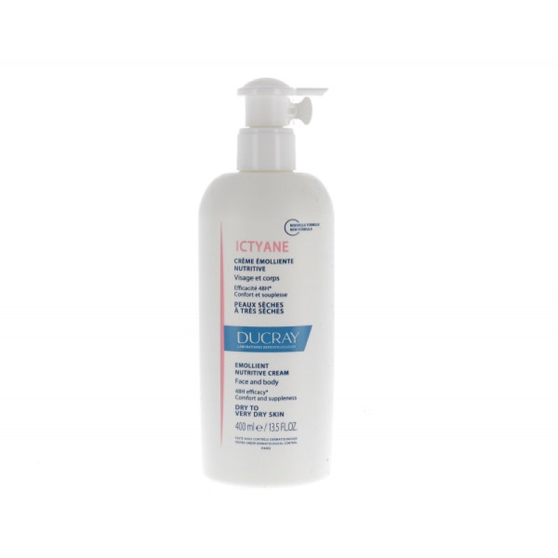 Ictyane Crema Emolliente Ducray Nutritiva Viso e Corpo 400 ml Ictyane Crema Emolliente Ducray Nutritiva Viso e Corpo 400 ml