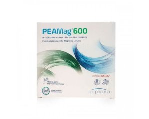 PEAMag 600  Integratore con Palmitoiletanolamide e Magnesio - Supporto per Dolore e Funzionamento del Sistema Nervoso 28 stick