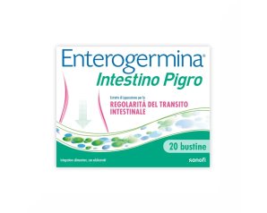 Enterogermina Intestino Pigro Fermenti Lattici, Probiotici, Prebiotici, FOS, Integratore Regolarità Intestinale 20+20 bustine