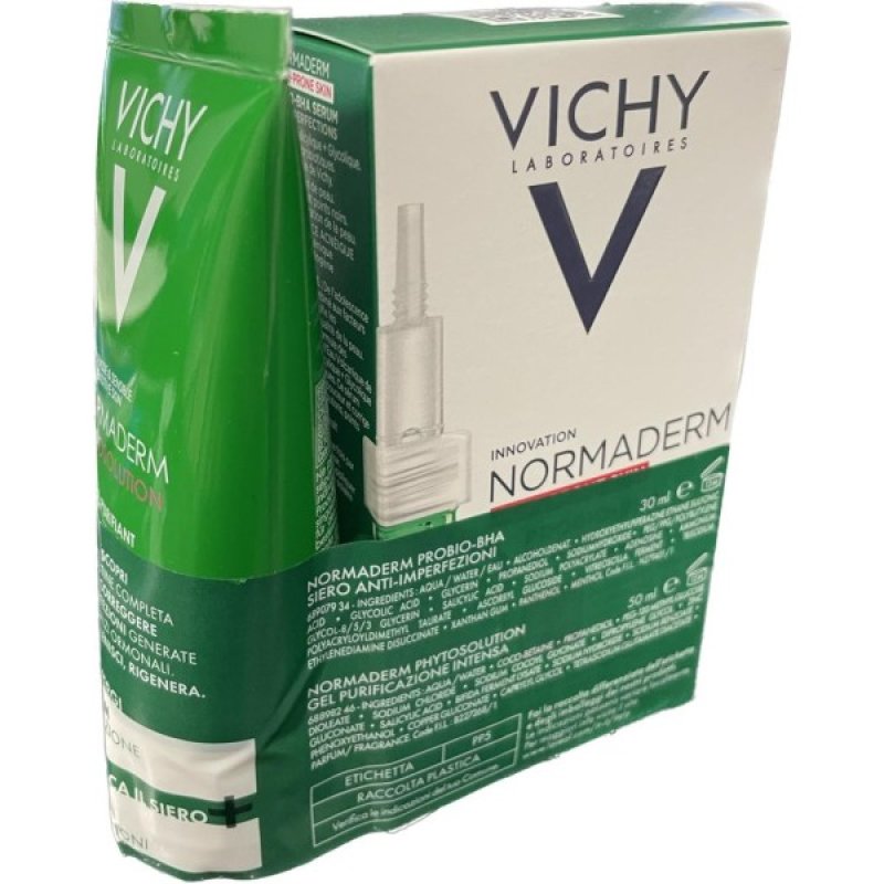 Vichy Normaderm Probio Bha Siero 30ml + Normaderm Phytosolution Gel 50ml Vichy Normaderm Probio Bha Siero 30ml + Normaderm Phytosolution Gel 50ml