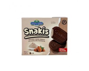 Happy farm snakis mandorla 104 g - Alimenti per celiaci senza glutine