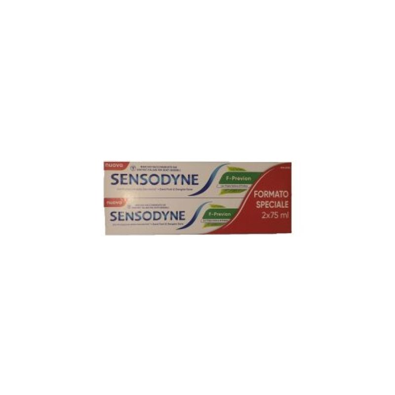 Sensodyne F-previon denti forti e gengive sane con tripla azione pulizia 2 x 75ml Sensodyne F-previon denti forti e gengive sane con tripla azione pulizia 2 x 75ml