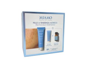 Miamo Protocollo Essenziale Pelle Acneica Acnever Cream 50ml + AHA/BHA Purifying Cleanser 50ml + Salicylic Acid Exfoliator 10ml