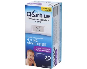 Clearblue test di ovulazione digitale avanzato 20 pezzi