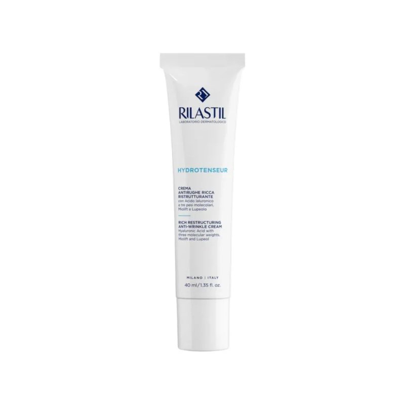 Rilastil Hydrotenseur - Crema Antirughe Ristrutturante Ricca Pelle Secca, 40ml
