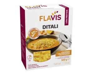Flavis Ditali Aproteici 500 grammi - Pasta senza glutine e a basso contenuto proteico