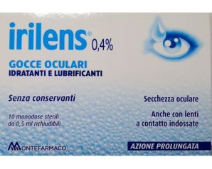 Irilens 0,4% gocce oculari idratanti lubrificanti 10 monodose collirio sterili richiudibili da 0,5ml