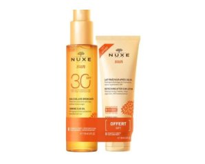 Nuxe Sun olio solare abbronzante spf 30 150ml + Nuxe Sun latte doposole 100ml in omaggio