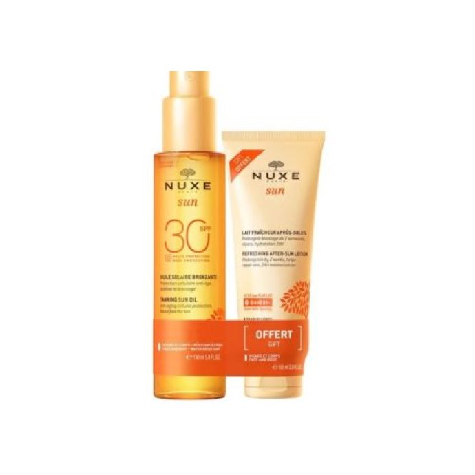 Nuxe Sun olio solare abbronzante spf 30 150ml + Nuxe Sun latte doposole 100ml in omaggio Nuxe Sun olio solare abbronzante spf 30 150ml + Nuxe Sun latte doposole 100ml in omaggio