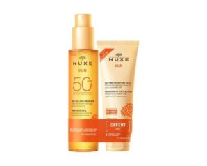 Nuxe Sun olio solare abbronzante spf 50 150ml + Nuxe Sun latte doposole 100ml in omaggio