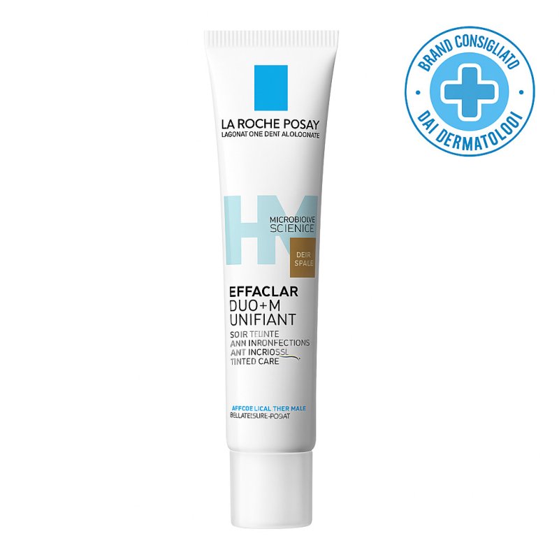 La Roche-Posay Effaclar + Duo+M Unifiant Tonalità Deep Shade Trattamento Correttivo Uniformante e Purificante con Phylobioma e Niacinamide, 40ml La Roche-Posay Effaclar + Duo+M Unifiant Tonalità Deep Shade Trattamento Correttivo Uniformante e Purificante con Phylobioma e Niacinamide, 40ml