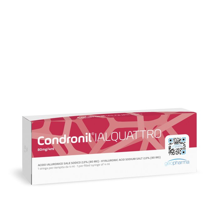 Condronil IALQUATTRO Gel Iniettabile per Iniezioni Intra-Articolari con Acido Ialuronico 2% 4 ml Condronil IALQUATTRO Gel Iniettabile per Iniezioni Intra-Articolari con Acido Ialuronico 2% 4 ml