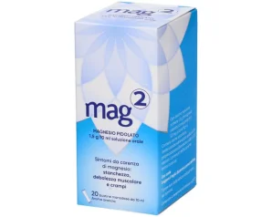 Mag 2 soluzione orale  1,5gr/10 ml magnesio pidolato 20 bustine stick