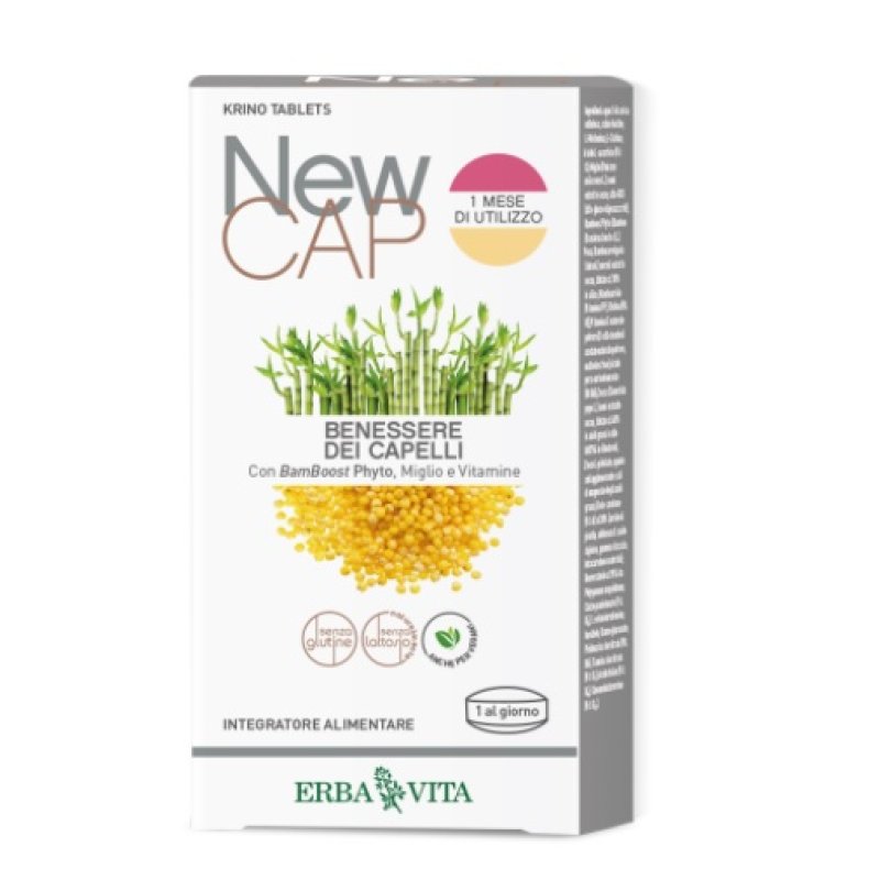 Erba Vita Linea Newcap Krinotablet Anticaduta Capelli Integratore Alimentare 30 Compresse Erba Vita Linea Newcap Krinotablet Anticaduta Capelli Integratore Alimentare 30 Compresse
