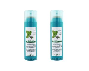 Klorane Duo Shampoo Secco Menta Bio 2 Pezzi Da 150 Ml