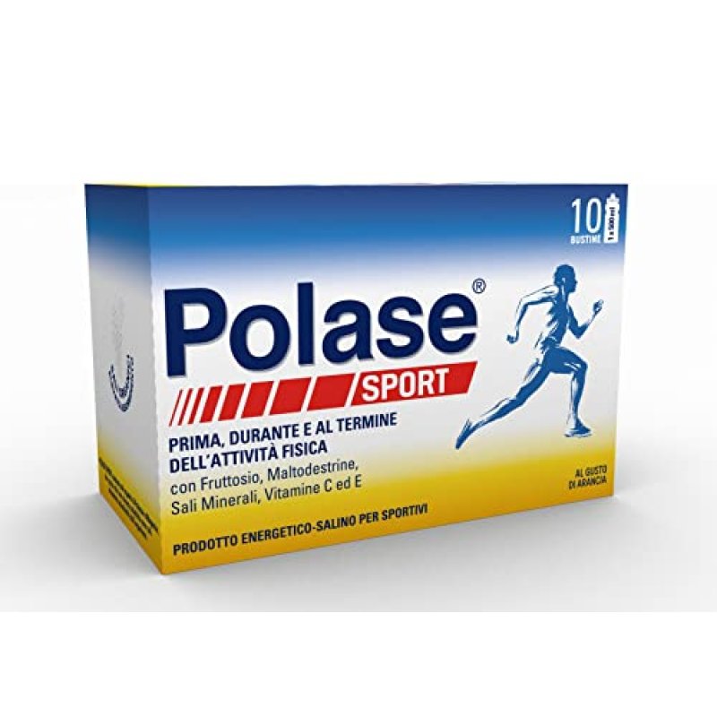 Polase Sport Integratore con Vitamina C Vitamina E Magnesio Potassio 10 Bustine