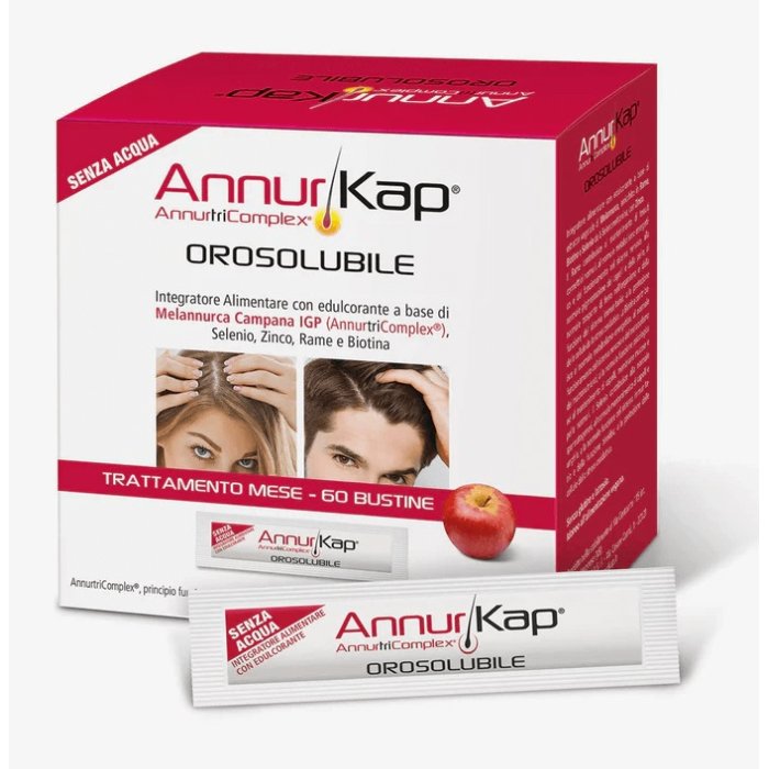 Annurkap Orosolubile Integratore anticaduta 60 bustine Annurkap Orosolubile Integratore anticaduta 60 bustine