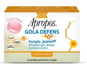Apropos Gola Defens Pro 20 Pastiglie Junior Panna Fragola