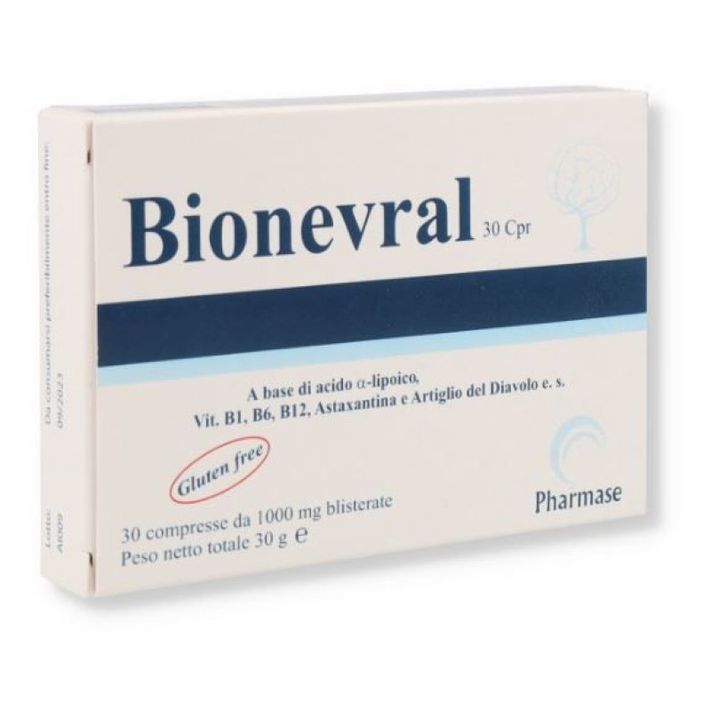 Bionevral Integratore Alimentare per le Fibre Nervose 30 Compresse Bionevral Integratore Alimentare per le Fibre Nervose 30 Compresse