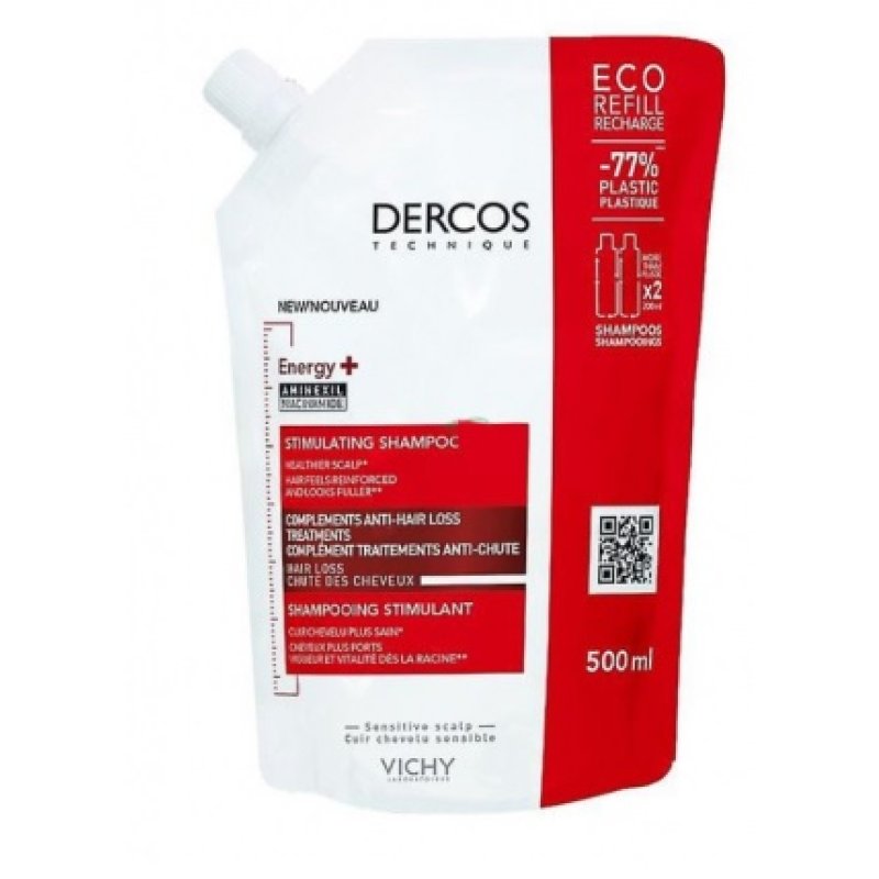 Vichy Dercos Shampoo Energizzante Anticaduta Eco Ricarica 500 ml Vichy Dercos Shampoo Energizzante Anticaduta Eco Ricarica 500 ml