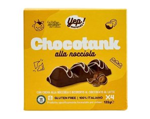 Yep - Merenda Choco Tank Snack Senza Glutine alla Nocciola Confezione 4 Pezzi