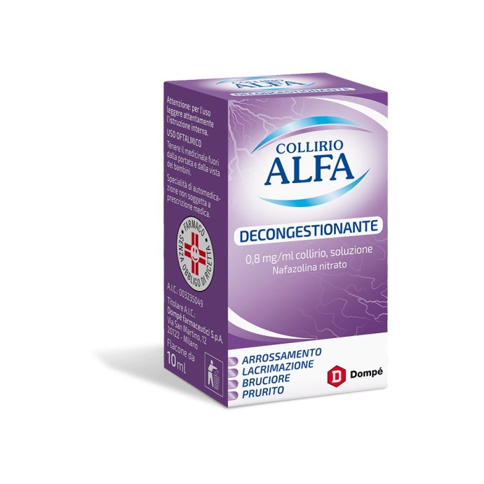 Collirio Alfa Decongestionante 0,8 Mg/Ml Collirio Flacone 10 Ml Collirio Alfa Decongestionante 0,8 Mg/Ml Collirio Flacone 10 Ml