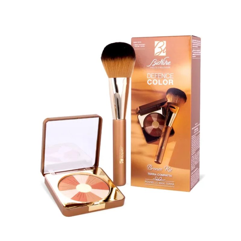 Bionike Defence Color Terra Compatta Sun Touch 210 Bronze + Pennello Terra