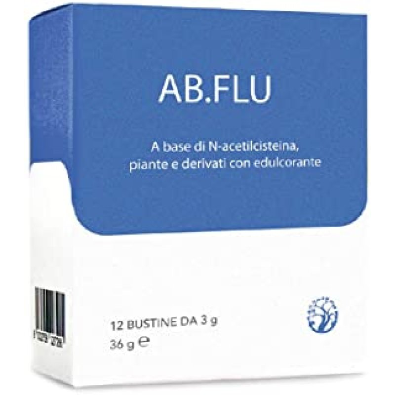 AB Flu Integratore Alimentare per Influenza e Raffreddore, Supporto Difese Immunitarie, 12 Bustine Orali AB Flu Integratore Alimentare per Influenza e Raffreddore, Supporto Difese Immunitarie, 12 Bustine Orali