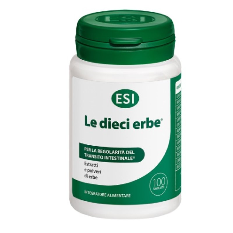 ESI Le Dieci Erbe - Integratore Naturale Combatte la Stitichezza, 100 tavolette ESI Le Dieci Erbe - Integratore Naturale Combatte la Stitichezza, 100 tavolette