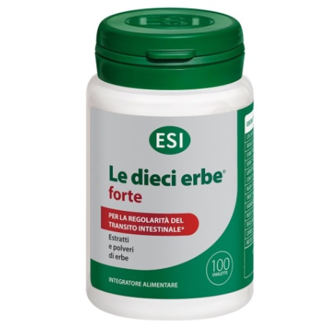 ESI Le Dieci Erbe - Integratore +Forte per Regolarit&agrave; Intestinale, 100 Ovalette