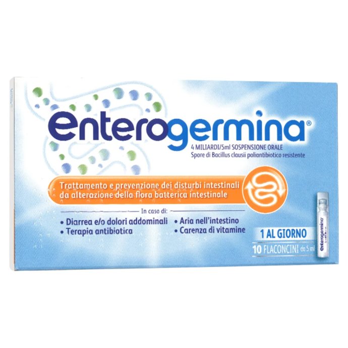 Enterogermina 4 Miliardi/5 ml fermenti lattici 10 Flaconcini