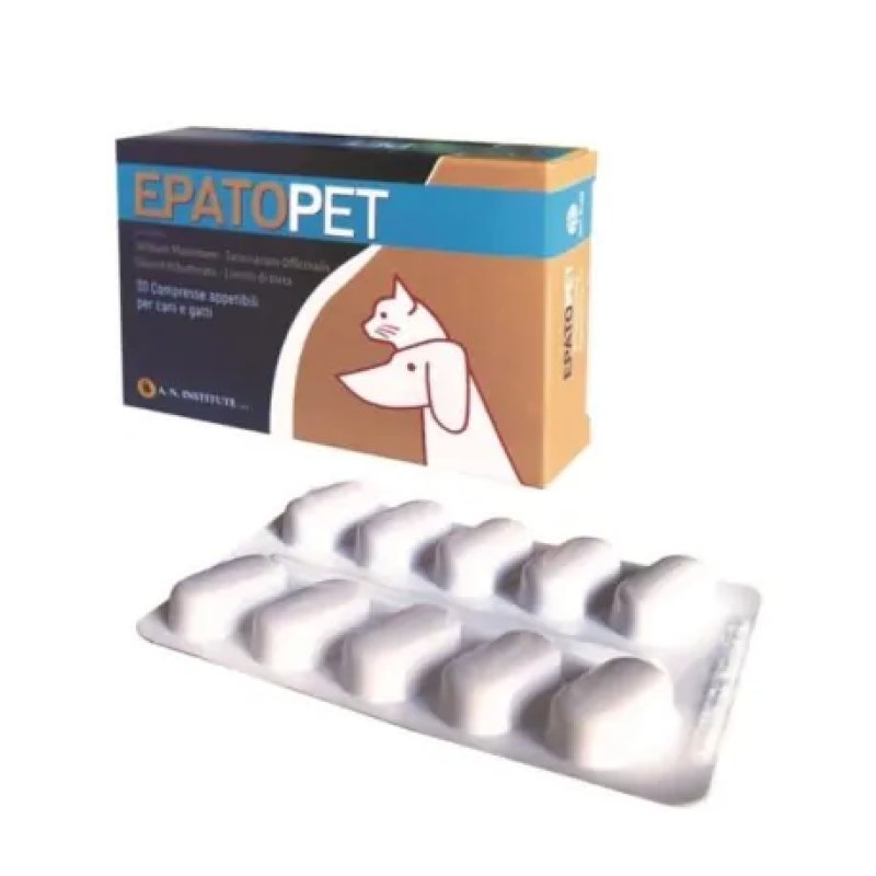 Epatopet Integratore per la funzionalit&agrave; epatica del cane e del gatto 30 compresse