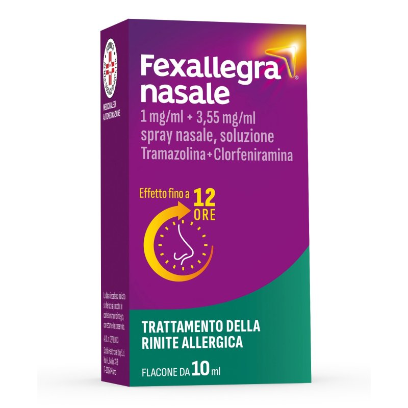 Fexallegra Nasale 1 Mg/Ml + 3,55 Mg/Ml Spray Nasale, Soluzione 1 Flacone Da 10 Ml Fexallegra Nasale 1 Mg/Ml + 3,55 Mg/Ml Spray Nasale, Soluzione 1 Flacone Da 10 Ml