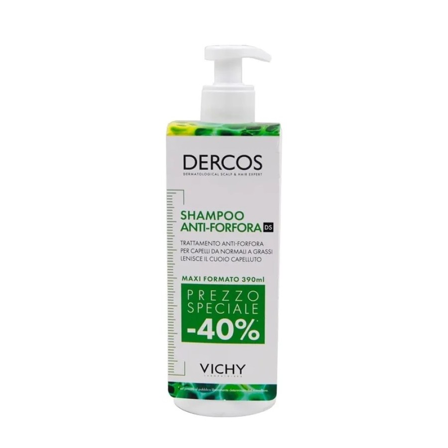 Dercos Shampoo Vichy Anti-Forfora per Capelli Normali e Grassi Addolcente 400 Ml + Surchemise Promo