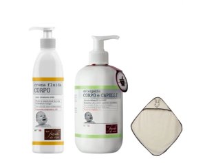 Fiocchi di riso cofanetto bagnetto crema fluida corpo 240 ml + detergente corpo e capelli talco 400 ml