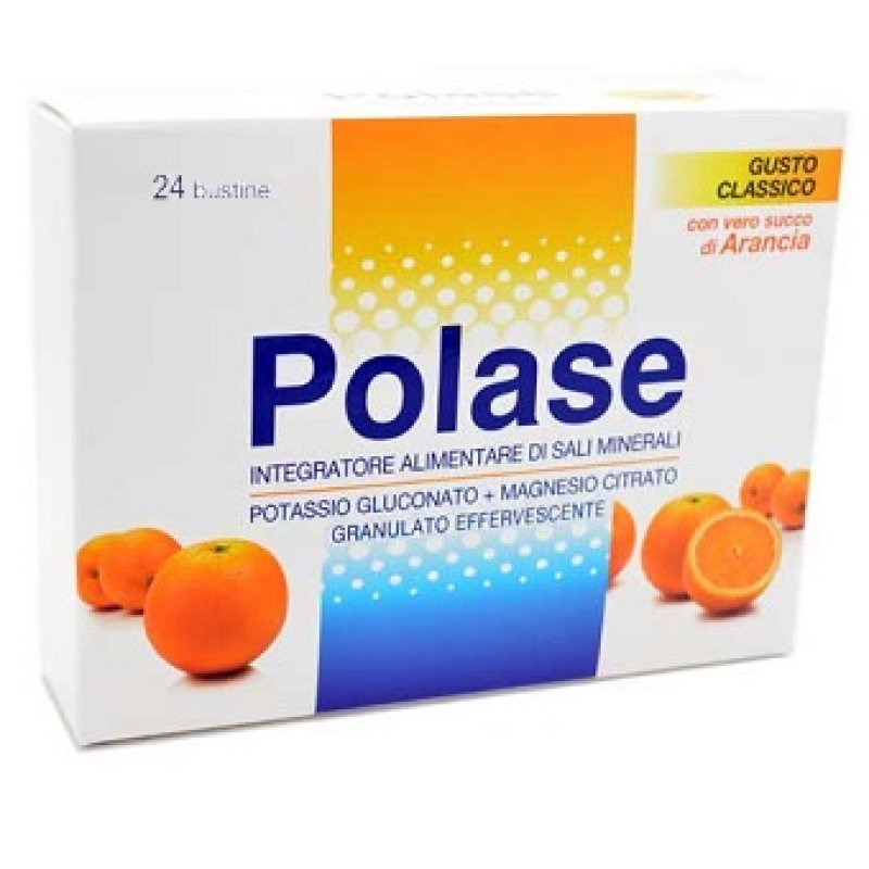 Glaxosmithkline Polase Sali Minerali Integratore Alimentare 24 Bustine Granulato Effervescente Arancia