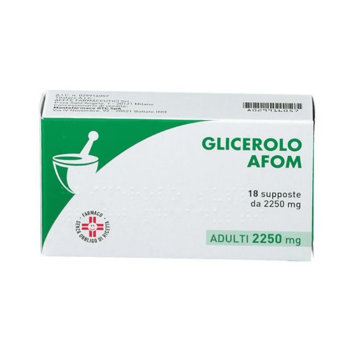 Glicerolo Afom Supposte Adulti 2250 mg Trattamento stitichezza occasionale 18 Supposte Glicerolo Afom Supposte Adulti 2250 mg Trattamento stitichezza occasionale 18 Supposte