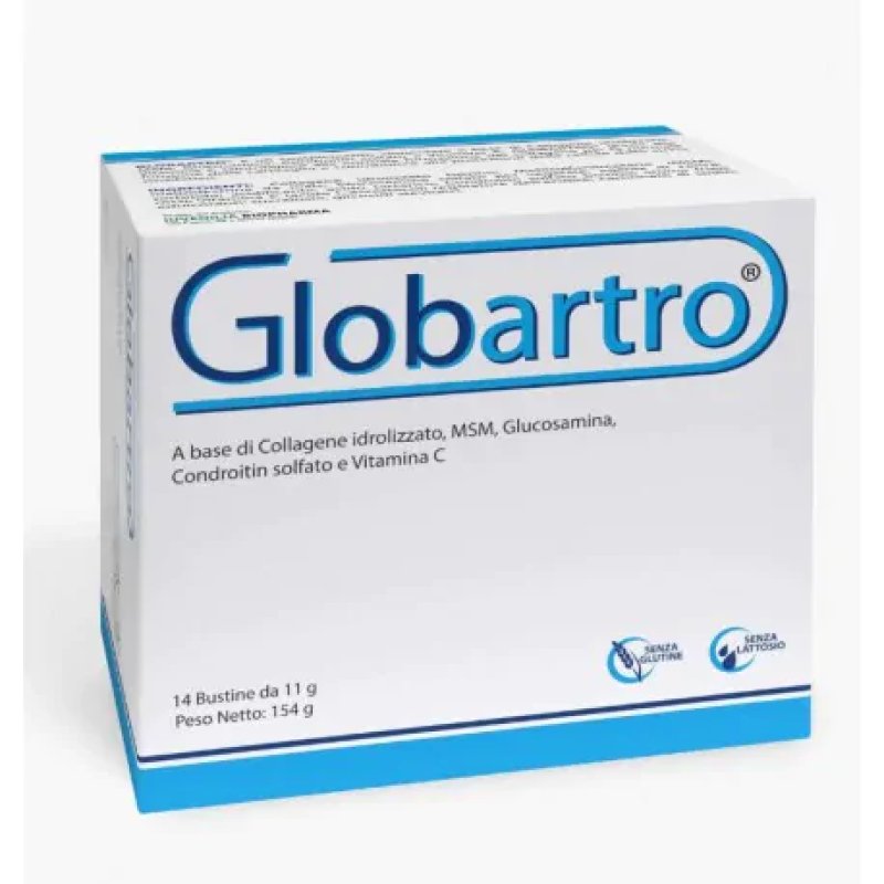 Globartro Integratore con collagene per le articolazioni 14 bustine Globartro Integratore con collagene per le articolazioni 14 bustine