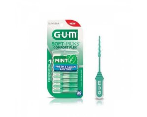 Gum Soft Pick Comfort Flex Cool Mint Regular Scovolino 80 Pezzi